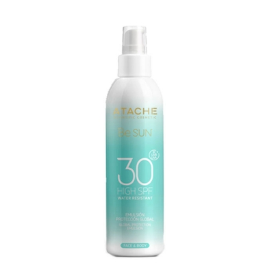 ЗАЩИТНА ЕМУЛСИЯ ЗА ЛИЦЕ И ТЯЛО SPF 30 200 мл. / ATACHE BE SUN PROTECTIVE EMULSION FOR FACE AND BODY SPF 30