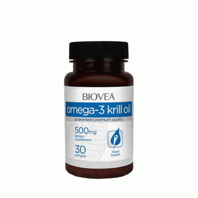 БИОВЕА ОМЕГА-3 КРИЛ капсули 500 мг. 30 броя / BIOVE OMEGA - 3 KRILL OIL