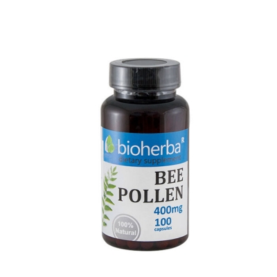 БИОХЕРБА ПЧЕЛЕН ПРАШЕЦ капсули 400 мг. 100 броя / BIOHERBA BEE POLLEN