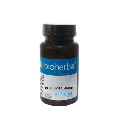 БИОХЕРБА DL-ФЕНИЛАЛАНИН капсули 200 мг. 60 броя / BIOHERBA DL-PHENYLALANINE