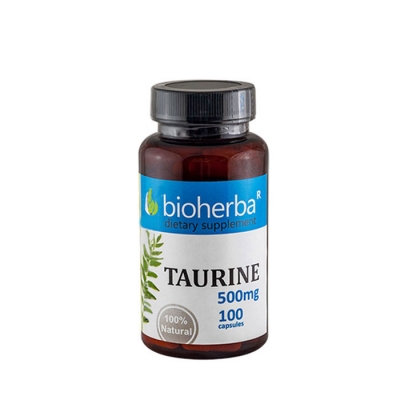 БИОХЕРБА ТАУРИН капсули 500 мг. 100 броя / BIOHERBA TAURINE