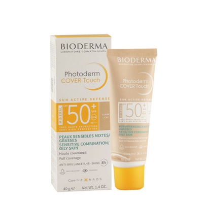 БИОДЕРМА ФОТОДЕРМ COVER TOUCH SPF 50+ СВЕТЪЛ ЦВЯТ 40 гр. / BIODERMA PHOTODERM COVER TOUCH SPF 50+ LIGHT SHADE 