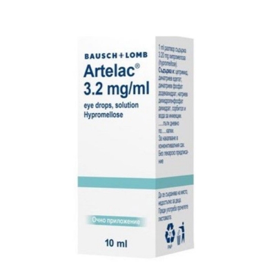 АРТЕЛАК 3,2 мг. / мл. капки за очи, разтвор 10 мл. / BAUSCH & LOMB ARTELAC 