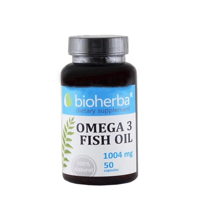 БИОХЕРБА ОМЕГА 3 капсули 1004 мг. 50 броя / BIOHERBA OMEGA 3 FISH OIL