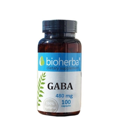 БИОХЕРБА ГАБА капсули 480 мг. 100 броя / BIOHERBA GABA