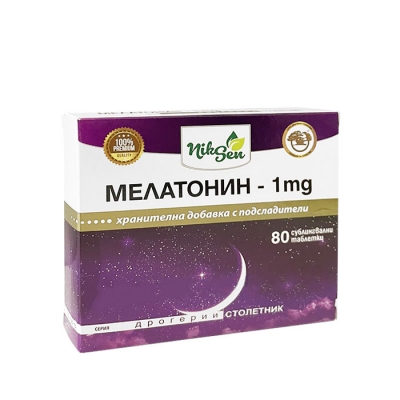 НИКСЕН МЕЛАТОНИН сублингвални таблетки 1 мг. 80 броя / NIKSEN MELATONIN 