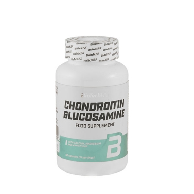 БИОТЕЧ ХОНДРОИТИН & ГЛЮКОЗАМИН капсули 60 броя / BIOTECH CHONDROITIN GLUCOSAMINE