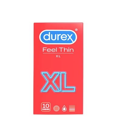 ПРЕЗЕРВАТИВИ ДУРЕКС FEEL THIN XL 10 броя / DUREX FEEL THIN XL
