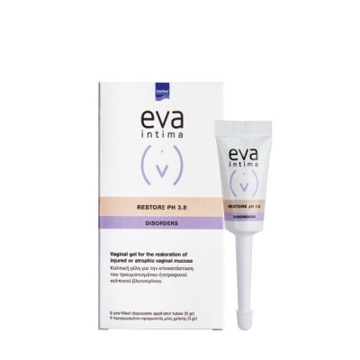 ЕВА ИНТИМА ГЕЛ РЕСТОР pH 3.8 НЕРАЗПОЛОЖЕНИЯ 5 гр. 9 броя / EVA INTIMA GEL RESTORE pH 3.8 DISORDERS