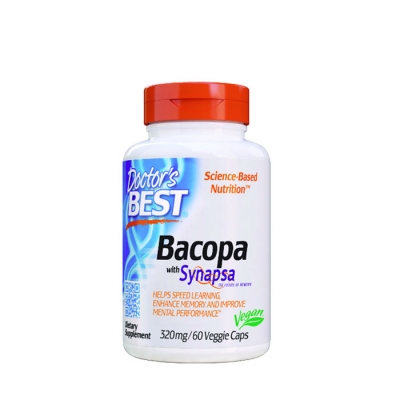 ДОКТОР'С БЕСТ БАКОПА капсули 320 мг. 60 броя / DOCTOR'S BEST BACOPA WITH SYNAPSA