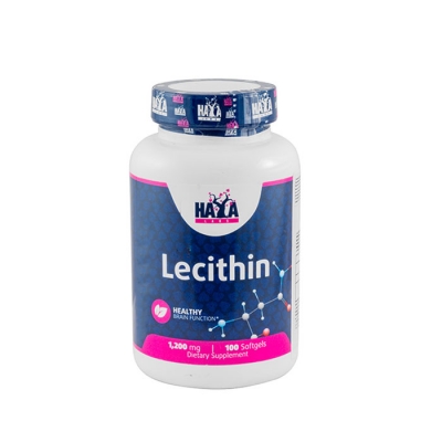 ХАЯ ЛАБС ЛЕЦИТИН капсули 1200 мг. 100 броя / HAYA LABS LECITHIN