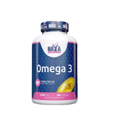 ХАЯ ЛАБС ОМЕГА 3 капсули 1000 мг. 100 броя / HAYA LABS OMEGA 3