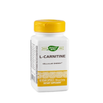L - КАРНИТИН капсули 500 мг. 60 броя / NATURE'S WAY L- CARNITINE