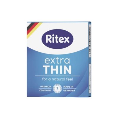 ПРЕЗЕРВАТИВИ РИТЕКС ЕКСТРА ТИН 3 броя / RITEX EXTRA THIN CONDOMS