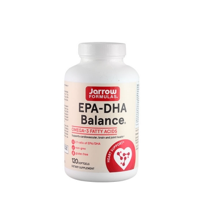 РИБЕНО МАСЛО EPA - DHA БАЛАНС софтгел капсули 600 мг 120 броя / JARROW FORMULAS EPA - DHA BALANSE