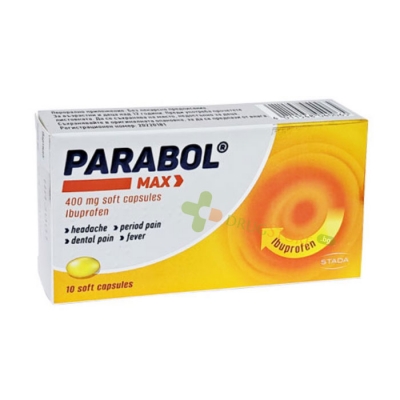 ПАРАБОЛ МАКС капсули 400 мг 10 броя СТАДА / STADA PARABOL MAX capsules 400 mg