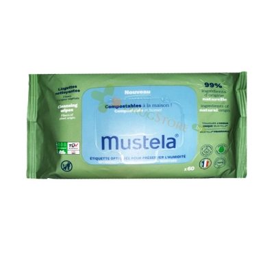 МУСТЕЛА МОКРИ КЪРПИ С ПАРФЮМ 60 броя / MUSTELA WET WIPES WITH FRAGRANCE