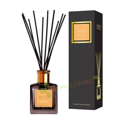 АРЕОН АРОМАТИЗАТОР ПРЕМИУМ GOLD AMBER 150 мл / AREON REED DIFFUSER GOLD AMBER