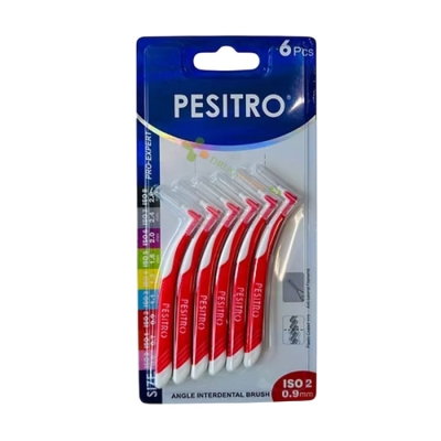 ИНТЕРДЕНТАЛНА ЧЕТКА ЗА ЗЪБИ ПЕСИТРО ПРО ЕКСПЕРТ 0.9 6 броя / PESITRO PRO-EXPERT INTERDENTAL BRUSH 0.9