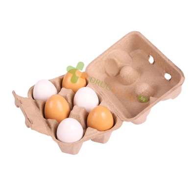 ДЪРВЕНИ ЯЙЦА В КАРТОНЕНА КУТИЯ BJ711 / BIGJIGS TOYS WOODEN EGGS IN A BOX