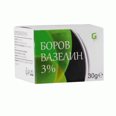 БОРОВ ВАЗЕЛИН 3% 30 гр. / ACIDI BORICI 3%