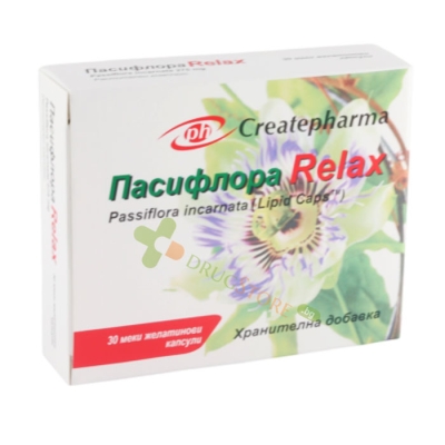 ПАСИФЛОРА РЕЛАКС капсули 30 броя / CREATEPHARMA PASSIFLORA RELAX