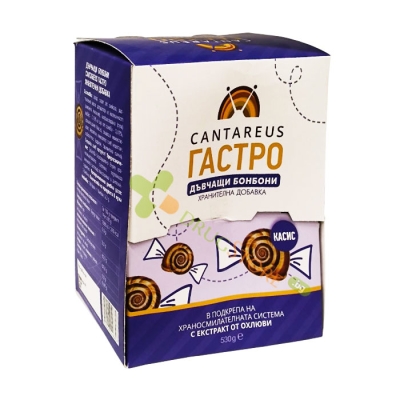 КАНТАРЕУС ГАСТРО дъвчащи бонбони 100 броя / ALPI GASTRO CANTAREUS chewing candies