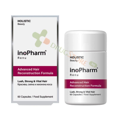ИНОФАРМ ХОЛИСТИК БЮТИ РЕКОНТРУИРАЩА ФОРМУЛА КОСА капсули 60 броя / INOPHARM HOLISTIC BEAUTY ADVANCED HAIR RECONSTRUCTION FORMULA