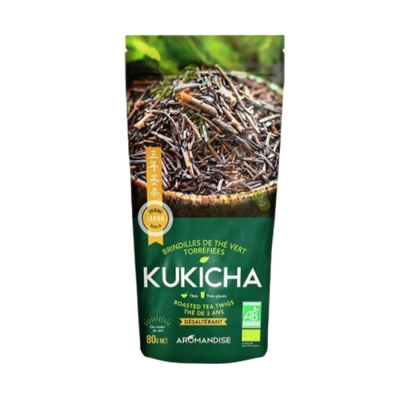 ЗЕЛЕН ЧАЙ КУКИЧА клонки 80 г / AROMANDISE GREEN TEA KUKICHA twigs