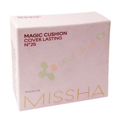 МИША MAGIC CUSHION COVER LASTING ФОН ДЬО ТЕН №25 15 г / MISSHA MAGIC CUSHION COVER LASTING №25