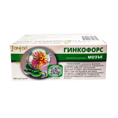 ГИНКОФОРС капсули 60 броя / TCHAIKAPHARMA FANFARI GINKOFORCE
