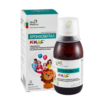 БРОНХОВИТАЛ КИДС сироп 100 мл / MIRTA MEDICUS BRONHOVITAL KIDS