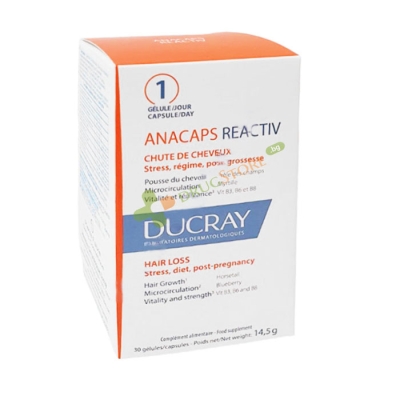 ДЮКРЕ АНАКАПС РЕАКТИВ капсули 30 броя / DUCRAY ANACAPS REACTIV