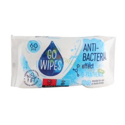 МОКРИ КЪРПИ GO WIPES С ПАНТЕНОЛ 60 броя / GO WIPES D-PANTHENOL WET WIPES