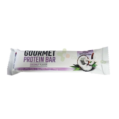 ПЮР НУТРИШЪН ГУРМЕ ПРОТЕИНОВ БАР КОКОС 70 г / PURE NUTRITION GOURMET PROTEIN BAR COCONUT
