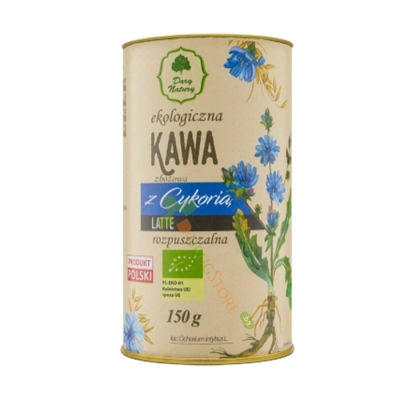 БИО ИНСТАНТНО ЛАТЕ С ЦИКОРИЯ, БИЛКИ И ПОДПРАВКИ 200 г / DARY NATURY BIO INSTANT LATTE WITH CICORY, HERBS AND SPICES