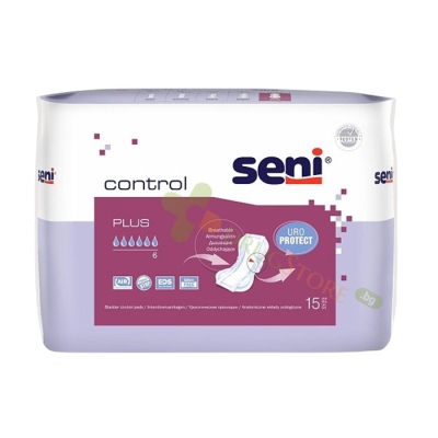 УРОЛОГИЧНИ ПРЕВРЪЗКИ СЕНИ КОНТРОЛ ПЛЮС 15 броя / SENI URO PROTECT CONTROL PADS PLUS