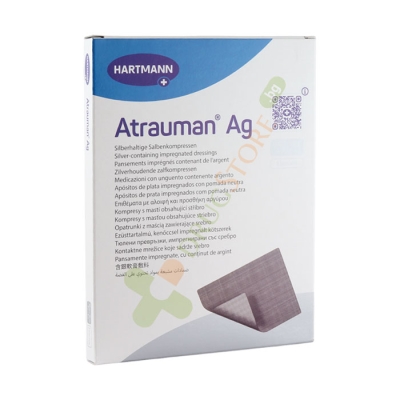 ХАРТМАН АТРАУМАН ПРЕВРЪЗКИ СЪС СРЕБРО 10 см/10 см 3 броя / HARTMANN ATRAUMAN AG SILEVR CONTAINING IMPREGNATED DRESSING 10 cm/10 cm