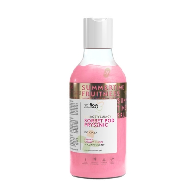ЕНЕРГИЗИРАЩ ДУШ ГЕЛ С ГУАВА И ЛИЧИ 400 мл / SO! FLOW ENERGIZING SHOWER SORBET SCENT OF GUAVA AND LYCHEE