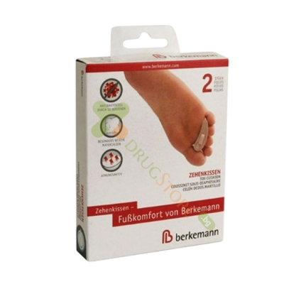 БЕРКЕМАН ПОДЛОЖКA ЗА ПРЪСТИ - ЧУКЧЕ размер М ЛЯВА 2 броя / BERKEMANN ZEHENKISSEN