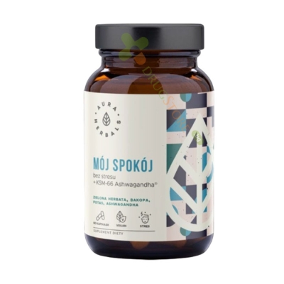 АУРА ХЕРБАЛС СПОКОЕН ДЕН + KSM-66 АШВАГАНДА капсули 60 броя / AURA HERBALS CALM DAY + KSM-66 ASHWAGANDHA 
