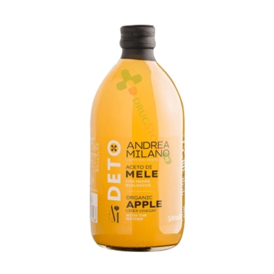 НЕФИЛТРИРАН ЯБЪЛКОВ ОЦЕТ, БИО 500 мл / ANDREA MILANO ORGANIC APPLE CIDER VINEGAR