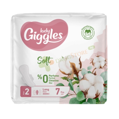 ДАМСКИ ПРЕВРЪЗКИ ЛЕЙДИ ГИГЪЛС СОФТ ЛОНГ 7 броя / GIGGLES LADY SOFT LONG PADS 