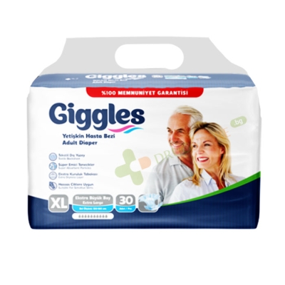 ПЕЛЕНИ ЗА ВЪЗРАСТНИ ГИГЪЛС размер XL 30 броя / GIGGLES ADULT DIAPERS size XL 