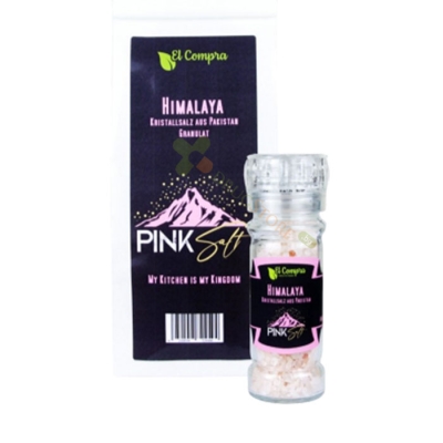 ХИМАЛАЙСКА РОЗОВА СОЛ, КРИСТАЛИ 1 кг / EL COMPRA HIMALAYAN PINK SOLT, CRYSTALS 