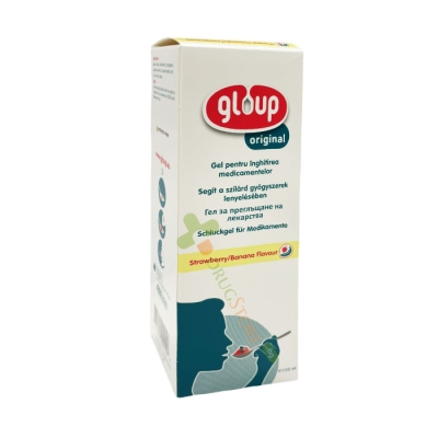 ГЕЛ ЗА ПРЕГЛЪЩАНЕ НА ЛЕКАРСТВА GLOUP ORIGINAL 150 мл / SWALLOWING GEL GLOUP ORIGINAL 