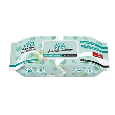 САНАВИТА УНИВЕРСАЛНИ МОКРИ КЪРПИ С АЛОЕ И ЛАЙКА 90 броя / PALADIN PHARMA SANAVITA WET WIPES ALOE AND CAMOMILE 