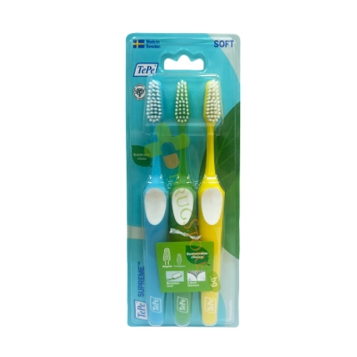 ЧЕТКА ЗА ЗЪБИ ТЕПЕ СЮПРИЙМ СОФТ 3 броя / TEPE SUPREME SOFT TOOTHBRUSH 