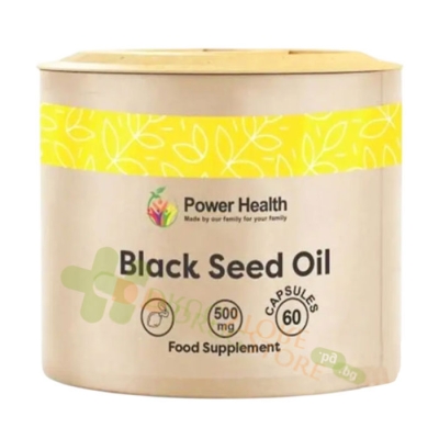 ЧЕРЕН КИМИОН капсули 500 мг 60 броя / POWER HEALTH BLACK SEED CUMMIN 