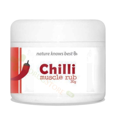 ОТПУСКАЩ И ЗАГРЯВАЩ КРЕМ С ЛЮТ ЧЕРВЕН ПИПЕР И ЧЕРЕН ОМАН 30 г / POWER HEALTH CHILLI MUSCLE EASING AND WARMING BALM 